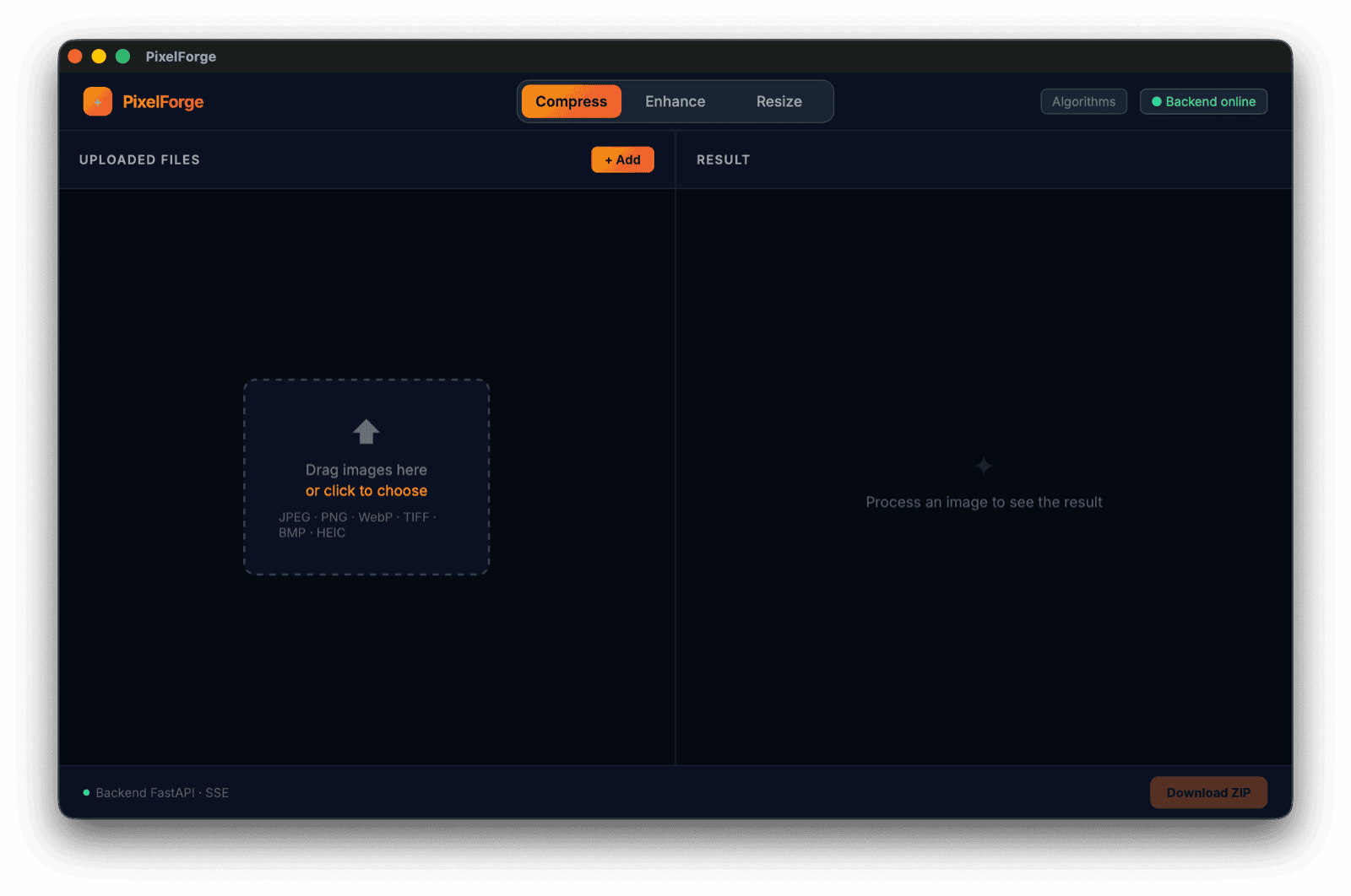 Immagine PixelForge - Web Application